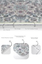 - PaspasTakimi-2li-Set1144-Gorsel-3 - Realhomes  2'li Set Krem Zeminde Dokuma Halı Motifli Eskitme Desenli Avangarde Etnik Motifler  2'li Banyo & Mutfak Paspas Takımı Realhomes