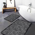 2'li Set Antika Zeminde Otantik Motifli Uşak Desenli Eskitme Motifli Etnik Motifler  2'li Banyo & Mutfak Paspas Takımı Realhomes