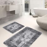 2'li Set Antika Zeminde Etnik Motifli Pers Desenli Eskitme Motifli Vintage  2'li Banyo & Mutfak Paspas Takımı Realhomes