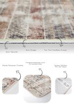 - PaspasTakimi-2li-Set1170-Gorsel-3 - Realhomes 2'li Set Antika Zeminde Geleneksel Motifli Eskitme Desenli Eskitme Motifli Etnik Motifler 2'li Banyo & Mutfak Paspas Takımı Realhomes