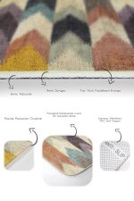 - PaspasTakimi-2li-Set1171-Gorsel-3 - Realhomes 2'li Set Örgü Zeminde Patchwork Motifli Kilim Desenli Vintage Sade & Şık 2'li Banyo & Mutfak Paspas Takımı Realhomes