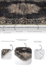 - PaspasTakimi-2li-Set1173-Gorsel-3 - Realhomes  2'li Set Siyah - Krem Zeminde Geleneksel Motifli Osmanlı Desenli Avangarde Eskitme Motifli  2'li Banyo & Mutfak Paspas Takımı Realhomes