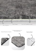 - PaspasTakimi-2li-Set1174-Gorsel-3 - Realhomes  2'li Set Ekru - Siyah Zeminde Kilim Motifli Dokuma Halı Desenli Geometrik Vintage  2'li Banyo & Mutfak Paspas Takımı Realhomes