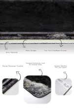 - PaspasTakimi-2li-Set1187-Gorsel-3 - Realhomes 2'li Set Siyah - Gri Zeminde Çerçeveli Motifli Eskitme Desenli Avangarde Eskitme Motifli 2'li Banyo & Mutfak Paspas Takımı Realhomes