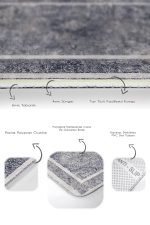 - PaspasTakimi-2li-Set1188-Gorsel-3 - Realhomes  2'li Set Gri Zeminde Eskitme Motifli Otantik Desenli Avangarde Eskitme Motifli  2'li Banyo & Mutfak Paspas Takımı Realhomes