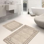 2'li Set Düz Renk Açık Pembe 2'li Banyo & Mutfak Paspas Takımı Realhomes