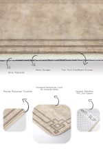 - PaspasTakimi-2li-Set1193-Gorsel-3 - Realhomes  2'li Set Krem - Kahverengi Zeminde Çerçeveli Motifli Dokuma Desenli Avangarde Geometrik  2'li Banyo & Mutfak Paspas Takımı Realhomes