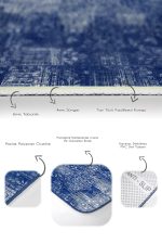 - PaspasTakimi-2li-Set1206-Gorsel-3 - Realhomes 2'li Set Lacivert Zeminde Örgü Motifli Etnik Desenli Eskitme Motifli Vintage 2'li Banyo & Mutfak Paspas Takımı Realhomes