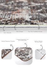 - PaspasTakimi-2li-Set1207-Gorsel-3 - Realhomes  2'li Set Krem - Kahverengi Zeminde Etnik Motifli Otantik Desenli Vintage Eskitme Motifli  2'li Banyo & Mutfak Paspas Takımı Realhomes