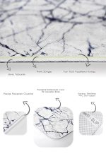 - PaspasTakimi-2li-Set1218-Gorsel-3 - Realhomes  2'li Set Lacivert - Gri Zeminde Duvar Motifli Mermer Desenli Klasik Sade & Şık  2'li Banyo & Mutfak Paspas Takımı Realhomes