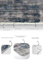 - PaspasTakimi-2li-Set1239-Gorsel-3 - Realhomes  2'li Set Krem - Mavi Zeminde Dokuma Halı Motifli Eskitme Desenli Eskitme Motifli Klasik  2'li Banyo & Mutfak Paspas Takımı Realhomes