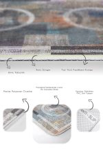 - PaspasTakimi-2li-Set1244-Gorsel-3 - Realhomes  2'li Set Antika Zeminde Eskitme Motifli Geometrik Desenli Geometrik Sade & Şık  2'li Banyo & Mutfak Paspas Takımı Realhomes