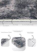 - PaspasTakimi-2li-Set1256-Gorsel-3 - Realhomes  2'li Set Gri - Bej Zeminde Antik Motifli Örme Desenli Eskitme Motifli Geometrik  2'li Banyo & Mutfak Paspas Takımı Realhomes