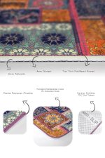 - PaspasTakimi-2li-Set1266-Gorsel-3 - Realhomes 2'li Set Floral Zeminde Patchwork Motifli Otantik Desenli Vintage Geometrik 2'li Banyo & Mutfak Paspas Takımı Realhomes