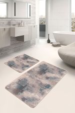 - PaspasTakimi-2li-Set1288-Gorsel-2 - Realhomes  2'li Set Eskitme Zeminde Etnik Motifli Eskitme Desenli Eskitme Motifli Etnik Motifler  2'li Banyo & Mutfak Paspas Takımı Realhomes