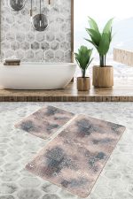 - PaspasTakimi-2li-Set1288-Gorsel-4 - Realhomes  2'li Set Eskitme Zeminde Etnik Motifli Eskitme Desenli Eskitme Motifli Etnik Motifler  2'li Banyo & Mutfak Paspas Takımı Realhomes