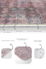 - PaspasTakimi-2li-Set1289-Gorsel-3 - Realhomes 2'li Set Eskitme Zeminde Dokuma Motifli Kilim Desenli Vintage Eskitme Motifli 2'li Banyo & Mutfak Paspas Takımı Realhomes