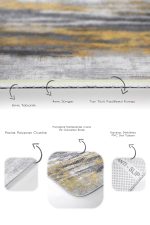 - PaspasTakimi-2li-Set1297-Gorsel-3 - Realhomes 2'li Set Altın - Füme Zeminde Kanvas Motifli Modern Sanat Desenli Eskitme Motifli Klasik 2'li Banyo & Mutfak Paspas Takımı Realhomes