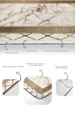 - PaspasTakimi-2li-Set1304-Gorsel-3 - Realhomes  2'li Set Altın Zeminde Çerçeveli Motifli Mermer Desenli Geometrik Klasik  2'li Banyo & Mutfak Paspas Takımı Realhomes