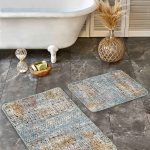 2'li Set Düz Renk Açık Yeşil 2'li Banyo & Mutfak Paspas Takımı Realhomes