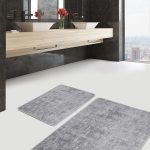 2'li Set Kırmızı Zeminde Patchwork Motifli Kırkyama Desenli Vintage Etnik Motifler  2'li Banyo & Mutfak Paspas Takımı Realhomes