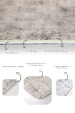 - PaspasTakimi-2li-Set1353-Gorsel-3 - Realhomes  2'li Set Krem - Ekru Zeminde Kilim Motifli Antik Desenli Eskitme Motifli Avangarde  2'li Banyo & Mutfak Paspas Takımı Realhomes