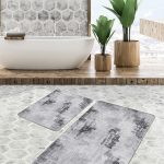 2'li Set Antika Zeminde Otantik Motifli Geleneksel Desenli Eskitme Motifli Avangarde  2'li Banyo & Mutfak Paspas Takımı Realhomes