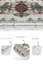 - PaspasTakimi-2li-Set1393-Gorsel-3 - Realhomes  2'li Set Ekru Zeminde Antika Motifli Dokuma Halı Desenli Etnik Motifler Avangarde  2'li Banyo & Mutfak Paspas Takımı Realhomes
