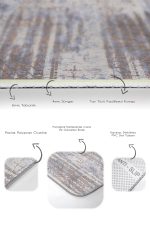 - PaspasTakimi-2li-Set1396-Gorsel-3 - Realhomes 2'li Set Gri Zeminde Eskitme Motifli Geleneksel Desenli Eskitme Motifli Geometrik 2'li Banyo & Mutfak Paspas Takımı Realhomes