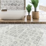 2'li Set Düz Renk Haki 2'li Banyo & Mutfak Paspas Takımı Realhomes