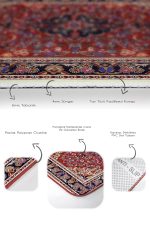 - PaspasTakimi-2li-Set1418-Gorsel-3 - Realhomes 2'li Set Kırmızı Zeminde Etnik Motifli Osmanlı Desenli Avangarde Klasik 2'li Banyo & Mutfak Paspas Takımı Realhomes