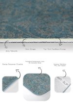 - PaspasTakimi-2li-Set1430-Gorsel-3 - Realhomes 2'li Set Mavi Zeminde El Dokuma Motifli Etnik Desenli Etnik Motifler Sade & Şık 2'li Banyo & Mutfak Paspas Takımı Realhomes