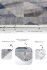 - PaspasTakimi-2li-Set1433-Gorsel-3 - Realhomes  2'li Set Krem - Mavi Zeminde Geometrik Motifli Dokuma Desenli Geometrik Sade & Şık  2'li Banyo & Mutfak Paspas Takımı Realhomes