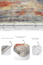 - PaspasTakimi-2li-Set1449-Gorsel-3 - Realhomes  2'li Set Çok Renkli Zeminde Kanvas Motifli Yağlıboya Desenli Eskitme Motifli Klasik  2'li Banyo & Mutfak Paspas Takımı Realhomes