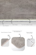 - PaspasTakimi-2li-Set1461-Gorsel-3 - Realhomes 2'li Set Krem Zeminde Dokuma Motifli Geometrik Desenli Geometrik Sade & Şık 2'li Banyo & Mutfak Paspas Takımı Realhomes