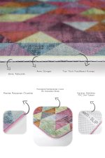 - PaspasTakimi-2li-Set1475-Gorsel-3 - Realhomes  2'li Set Çok Renkli Zeminde El Dokuma Motifli Üçgen Desenli Geometrik Sade & Şık  2'li Banyo & Mutfak Paspas Takımı Realhomes