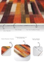 - PaspasTakimi-2li-Set1484-Gorsel-3 - Realhomes 2'li Set Çok Renkli Zeminde Patchwork Motifli Yöresel Desenli Vintage Klasik 2'li Banyo & Mutfak Paspas Takımı Realhomes