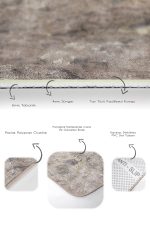 - PaspasTakimi-2li-Set1486-Gorsel-3 - Realhomes  2'li Set Bej - Gri Zeminde Eskitme Motifli Antika Desenli Vintage Eskitme Motifli  2'li Banyo & Mutfak Paspas Takımı Realhomes