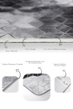 - PaspasTakimi-2li-Set1492-Gorsel-3 - Realhomes  2'li Set Siyah - Gri Zeminde Mozaik Motifli Mermer Desenli Geometrik Klasik  2'li Banyo & Mutfak Paspas Takımı Realhomes