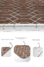 - PaspasTakimi-2li-Set1497-Gorsel-3 - Realhomes 2'li Set Kahverengi - Beyaz Zeminde Geometrik Motifli Etnik Desenli Geometrik Vintage 2'li Banyo & Mutfak Paspas Takımı Realhomes