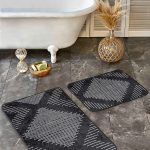 2'li Set Antika Zeminde Otantik Motifli Geleneksel Desenli Eskitme Motifli Avangarde  2'li Banyo & Mutfak Paspas Takımı Realhomes