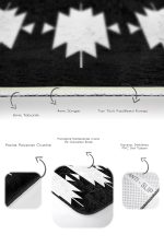 - PaspasTakimi-2li-Set1517-Gorsel-3 - Realhomes  2'li Set Siyah Zeminde Tribal Motifli Kilim Desenli Etnik Motifler Geometrik  2'li Banyo & Mutfak Paspas Takımı Realhomes