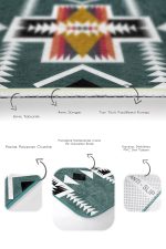 - PaspasTakimi-2li-Set1518-Gorsel-3 - Realhomes 2'li Set Yeşil Zeminde Geleneksel Motifli Geleneksel Desenli Etnik Motifler Vintage 2'li Banyo & Mutfak Paspas Takımı Realhomes