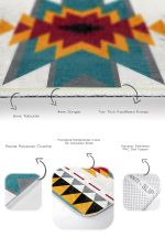 - PaspasTakimi-2li-Set1523-Gorsel-3 - Realhomes  2'li Set Krem Zeminde Geleneksel Motifli Kilim Desenli Etnik Motifler Geometrik  2'li Banyo & Mutfak Paspas Takımı Realhomes