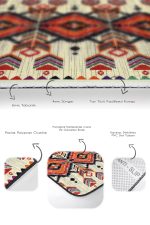 - PaspasTakimi-2li-Set1537-Gorsel-3 - Realhomes 2'li Set Krem - Bej Zeminde Geleneksel Motifli Geometrik Desenli Etnik Motifler Vintage 2'li Banyo & Mutfak Paspas Takımı Realhomes