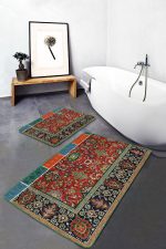 - PaspasTakimi-2li-Set1538-Gorsel - Realhomes  2'li Set Antika Zeminde Etnik Motifli Kilim Desenli Etnik Motifler Avangarde  2'li Banyo & Mutfak Paspas Takımı Realhomes