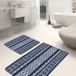 2'li Set Otantik Zeminde Pers Motifli Dokuma Desenli Avangarde Etnik Motifler  2'li Banyo & Mutfak Paspas Takımı Realhomes