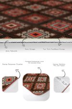 - PaspasTakimi-2li-Set1555-Gorsel-3 - Realhomes  2'li Set Kahverengi Zeminde Geleneksel Motifli Kilim Desenli Geometrik Etnik Motifler  2'li Banyo & Mutfak Paspas Takımı Realhomes