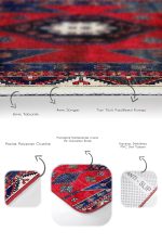 - PaspasTakimi-2li-Set1559-Gorsel-3 - Realhomes  2'li Set Kırmızı Zeminde Türkmen Motifli Geleneksel Desenli Eskitme Motifli Etnik Motifler  2'li Banyo & Mutfak Paspas Takımı Realhomes