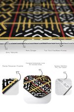 - PaspasTakimi-2li-Set1560-Gorsel-3 - Realhomes  2'li Set Hardal - Siyah Zeminde Etnik Motifli Vintage Desenli Geometrik Etnik Motifler  2'li Banyo & Mutfak Paspas Takımı Realhomes